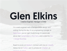 Tablet Screenshot of glenelkins.com